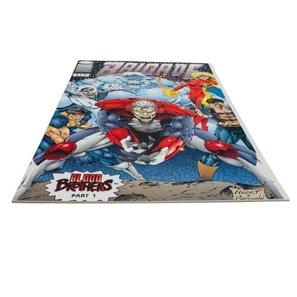 Brigade 1 May 1993 Image Comic Book Gatefold Cover Blood Brothers NM - Picture 4 of 5